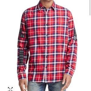 nANA jUDY
Views Graphic Plaid Button-Down Shirt